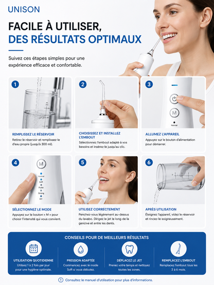 Hydro-pulseur Dentaire Unison