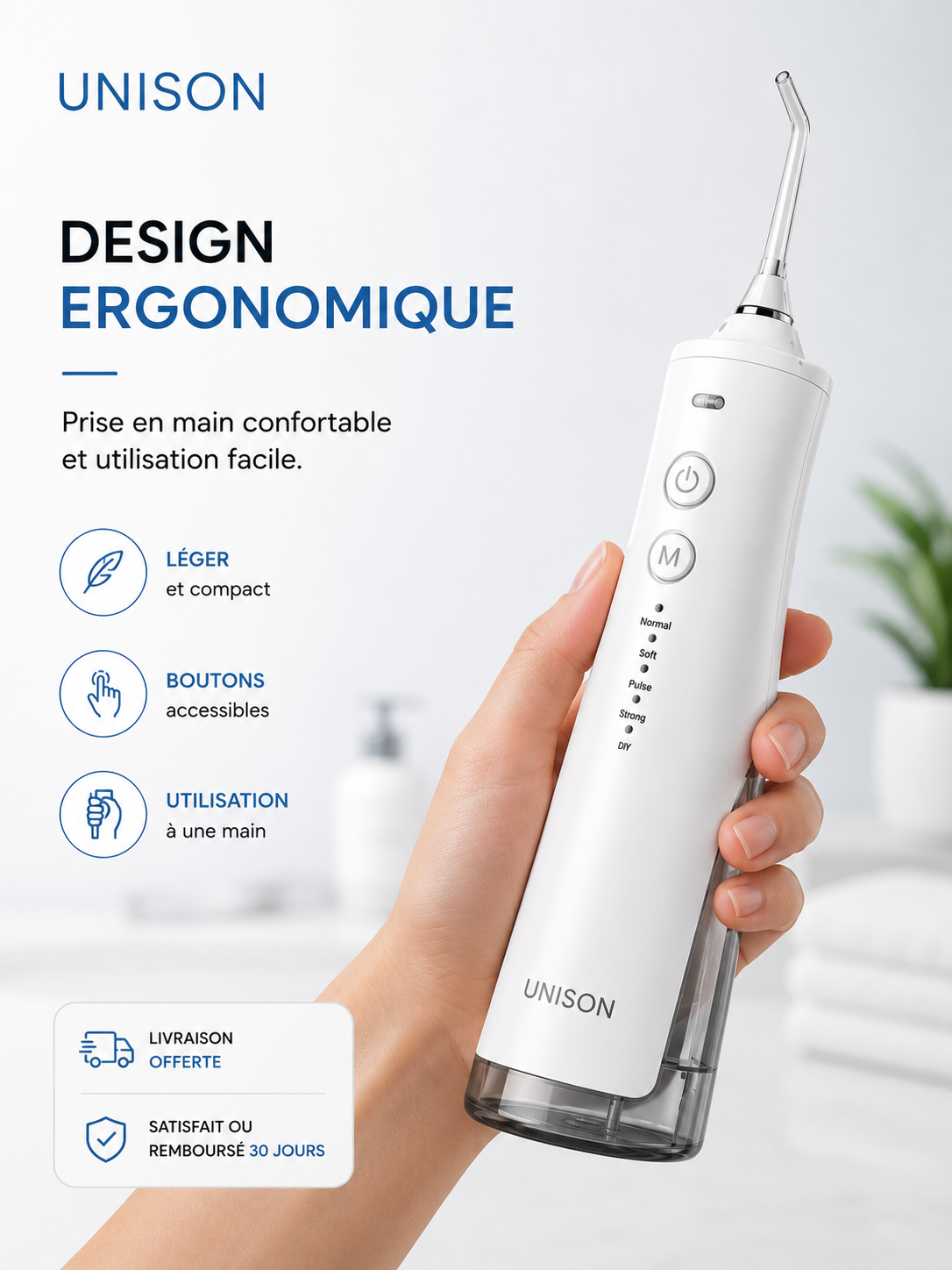Hydro-pulseur Dentaire Unison