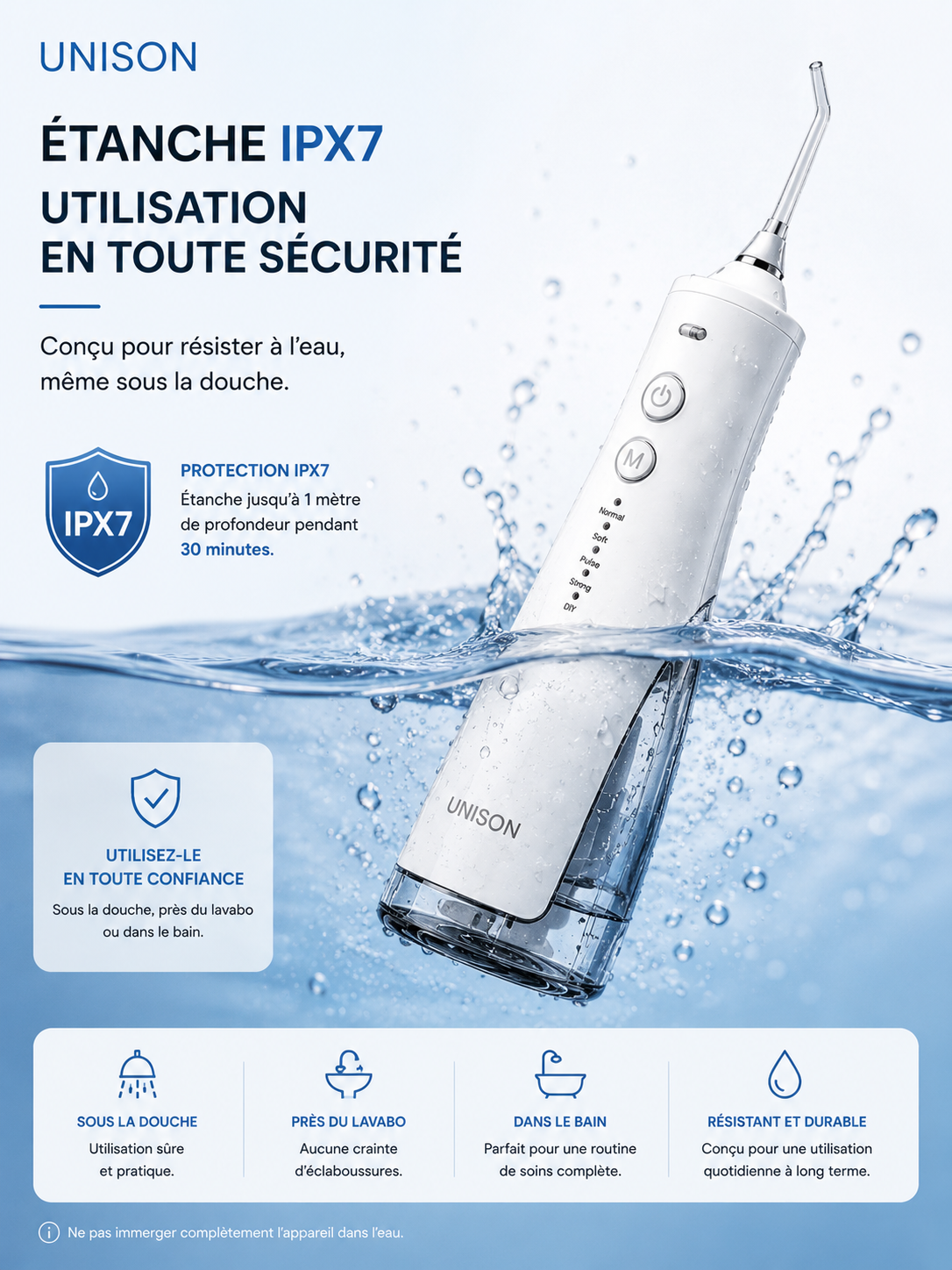 Hydro-pulseur Dentaire Unison