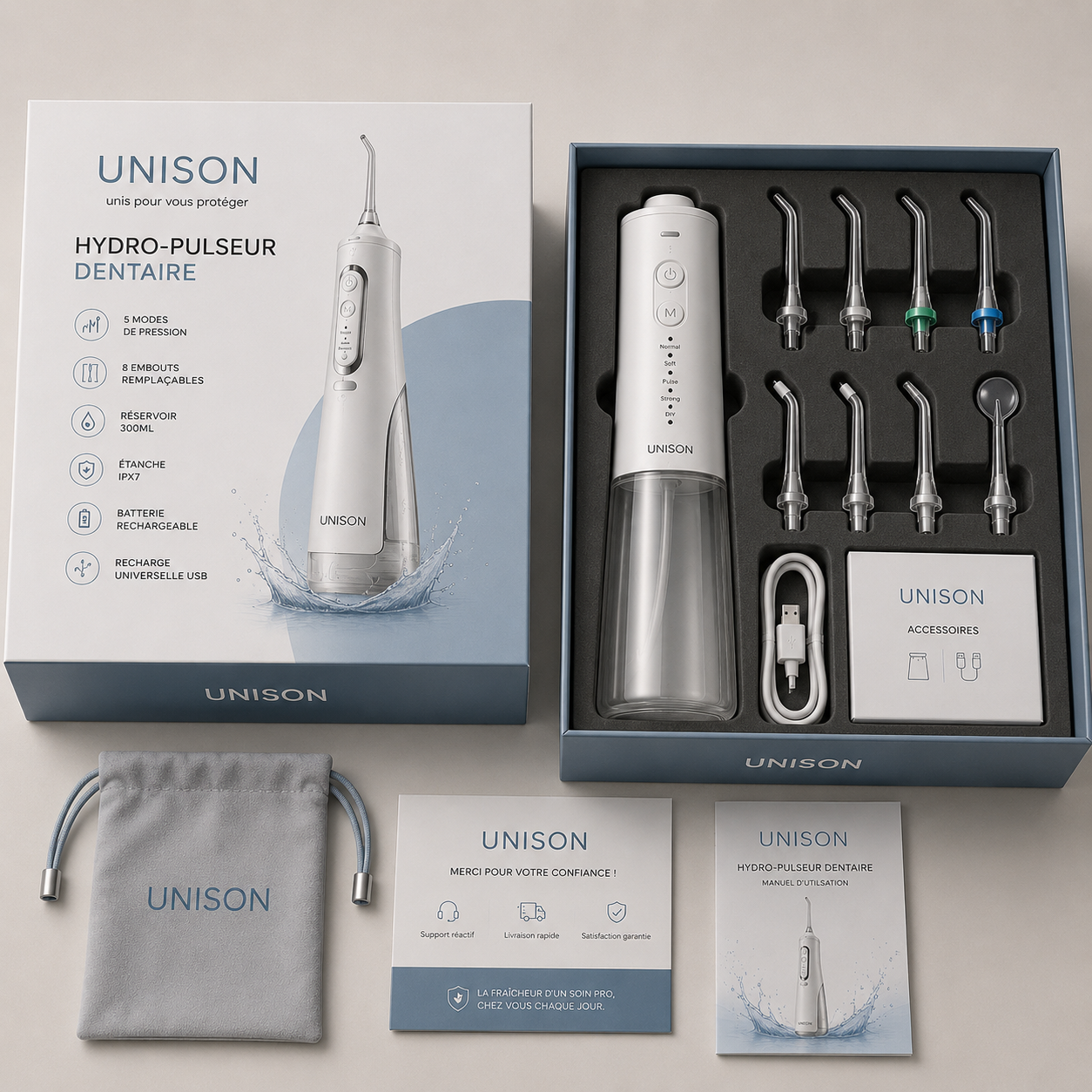 Hydro-pulseur Dentaire Unison