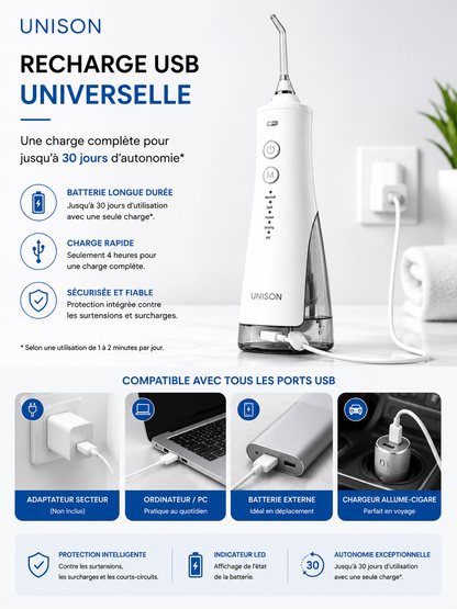 Hydro-pulseur Dentaire Unison
