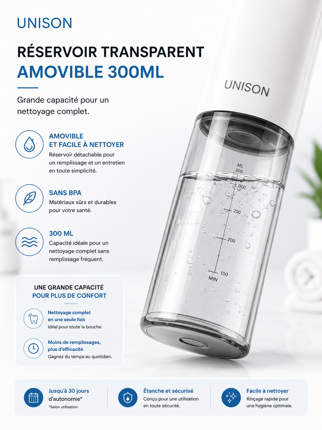Hydro-pulseur Dentaire Unison